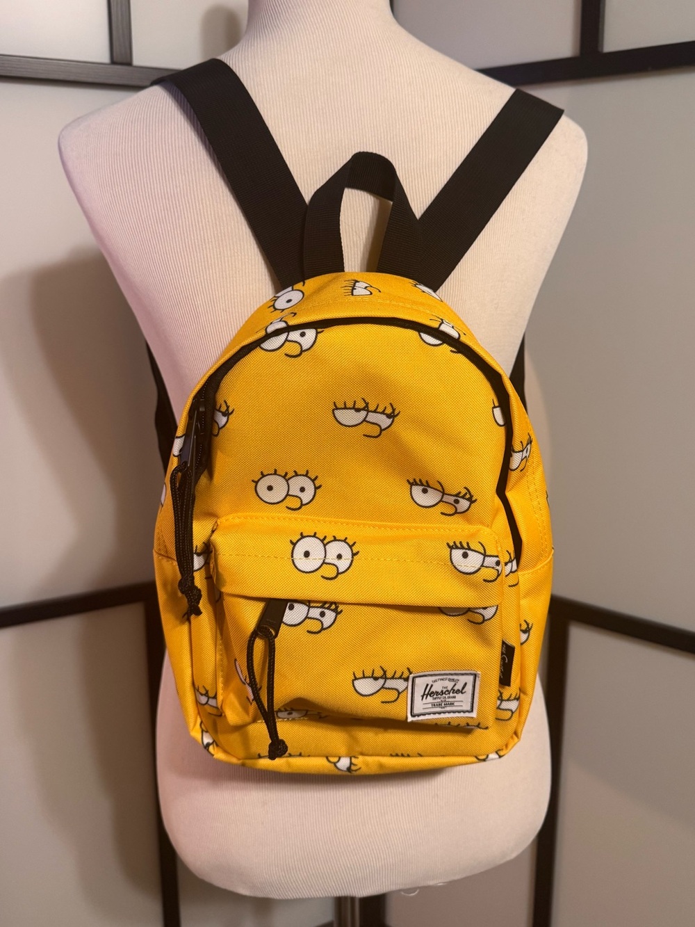 Herschel x The Simpsons Classic Lisa Simpson Yellow Mini Backpack - Never used.